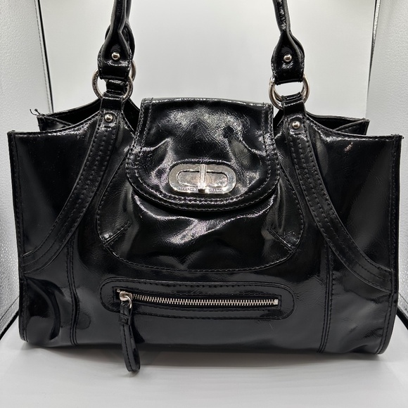 Franco Sarto Patent Leather Satchel - Picture 1 of 5